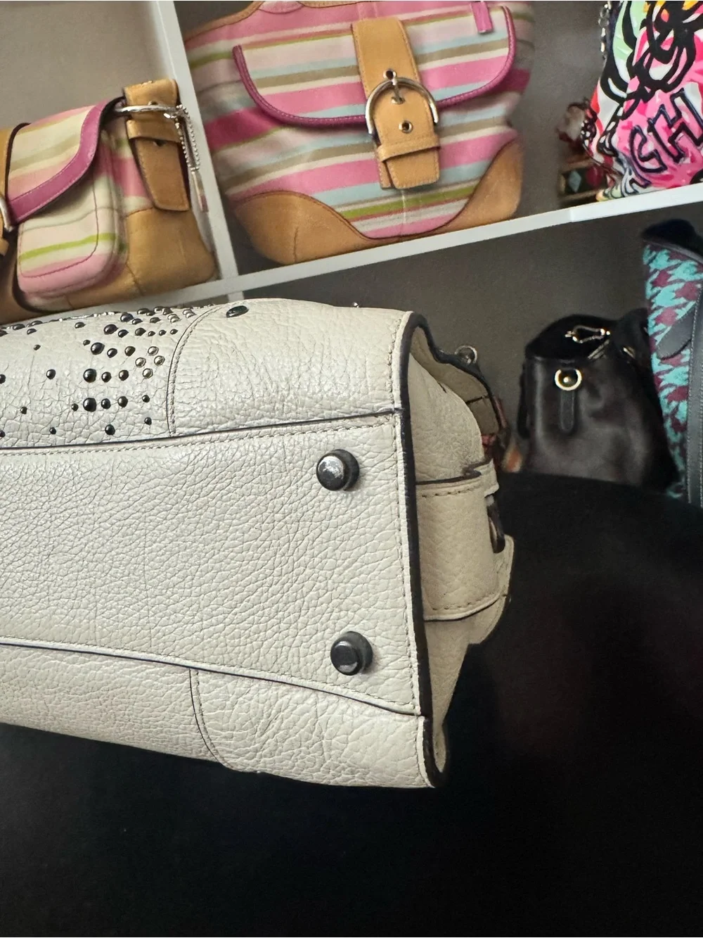 Coach Mercer 24 Satchel with Bandana Rivets